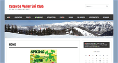 Desktop Screenshot of catawbavalleyskiclub.com