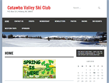 Tablet Screenshot of catawbavalleyskiclub.com